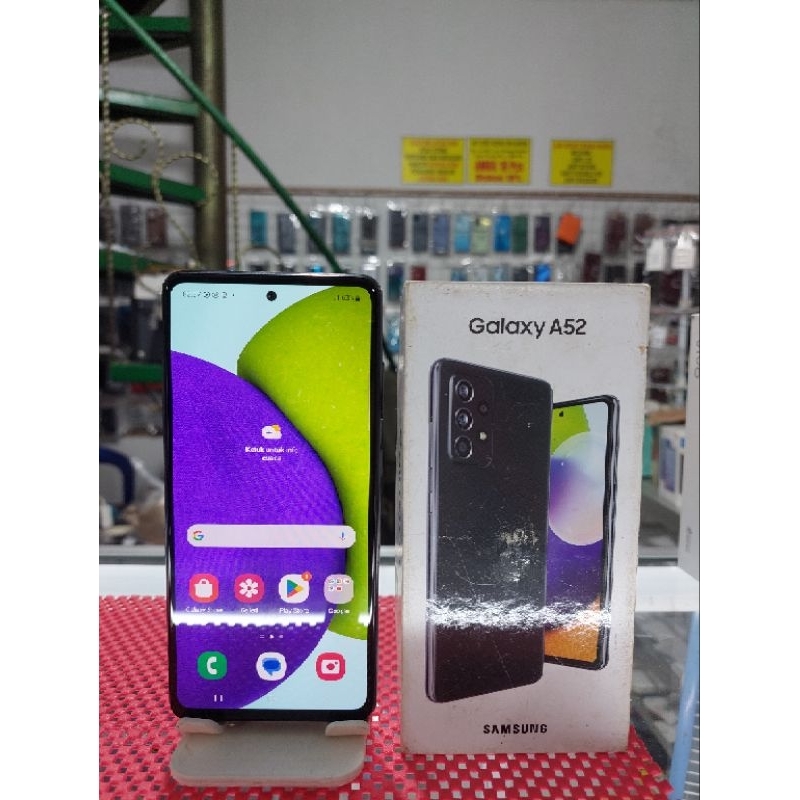 HP SEKEN SAMSUNG A52 Ram 8+8/256 FULLSET ORIGINAL MULUS