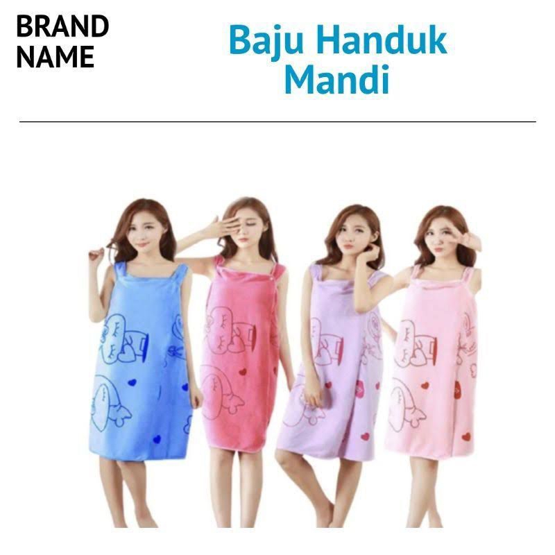 Baju Handuk Wearable Multifungsi Handuk Mandi Mocrofiber