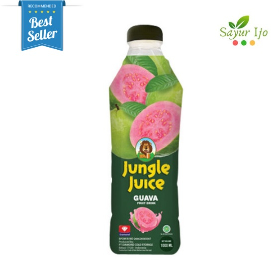 

Jungle Juice GUAVA 1 Liter / Botol Fresh Jus Drink Sari Buah Jambu Segar Instant