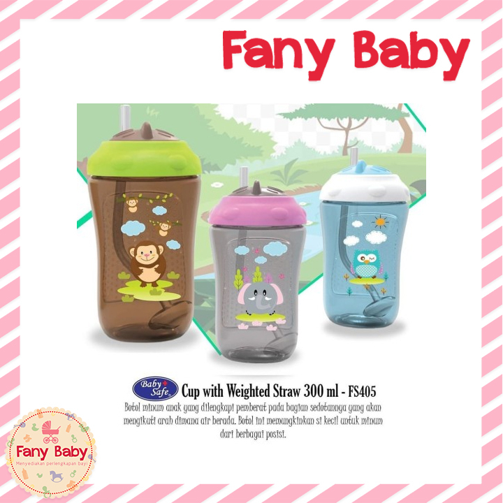 BABY SAFE SIPPER CUP WITH WEIGHTED STRAW / FS405