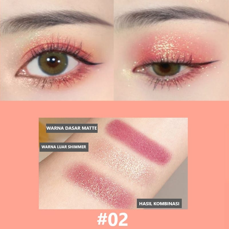 LAMEILA 5121 EYESHADOW 2 WARNA KOMBINASI