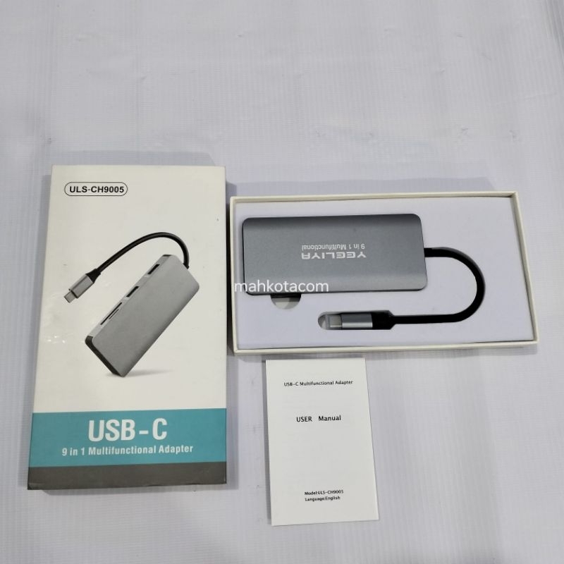 YEELIYA USB HUB USB C ULS-CH9005 9 in 1 Multifunctional Adapter