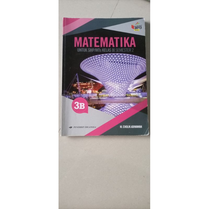 

Buku Matematika kelas 9 (semester 2) Penerbit Erlangga