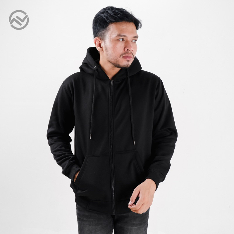 LAVA | Hoodie Zipper Pria Original Fleece Tebal