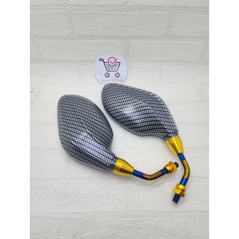 Spion Click Karbon Twotone Beat Vario Nmax Pcx Aerox Mio Universal Honda Yamaha