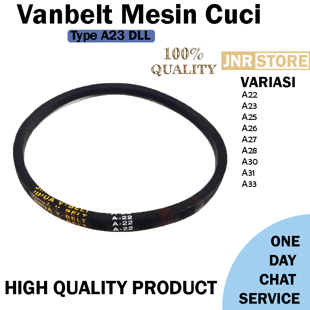 Van Belt Mesin Cuci Type A23 sampai type A33,5