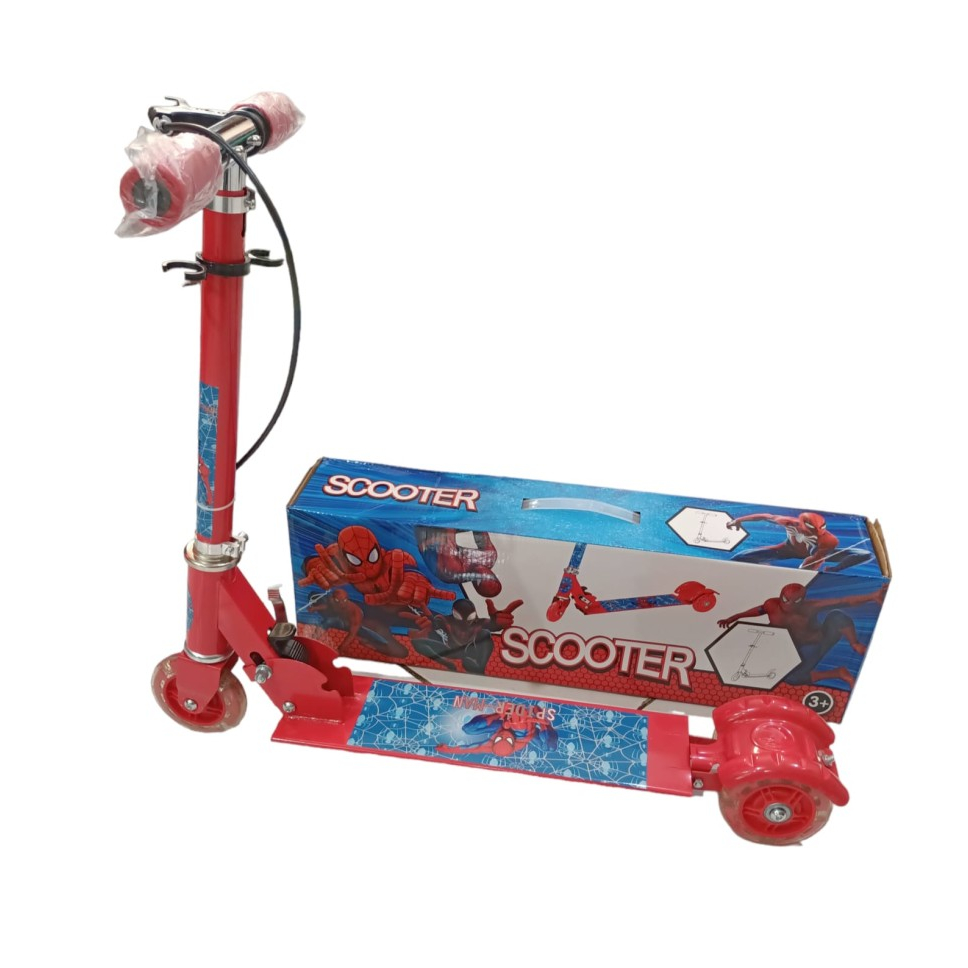 SEKUTER OTOPET ANAK SCOOTER SPIDERMAN /mainan anak /mainan sekuter /kado mainan anak