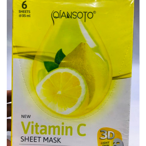 PER SACHET VITAMIN C MASKER WAJAH QIANSOTO SHEET MASK