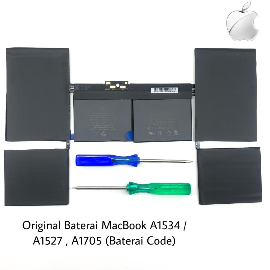 Baterai Baterai Battery 12 inc a1534, a1527, a1705