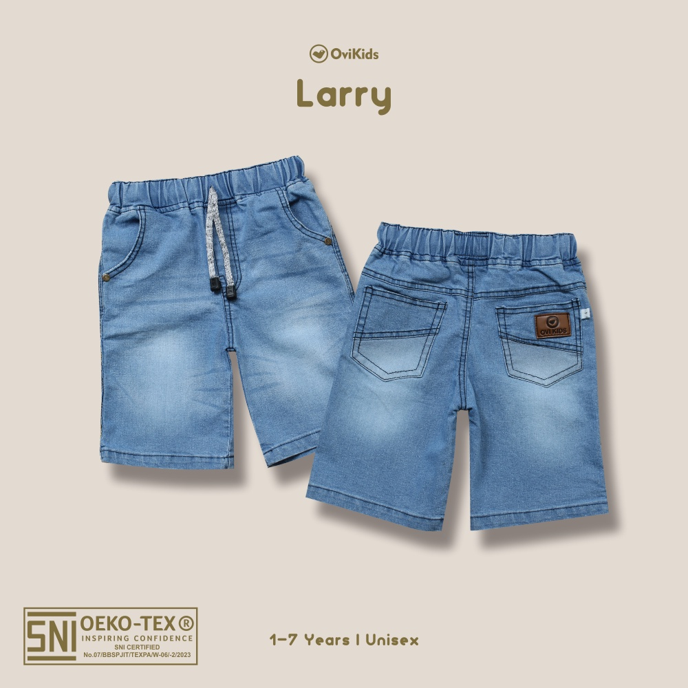 LARRY Comfy Jeans-Celana Pendek Anak Jeans Pendek | LENNON CELANA JEANS PENDEK ANAK (1-8 Tahun) OVIKIDS