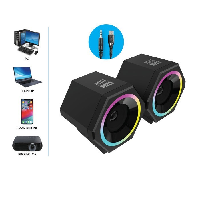 Speaker RGB ALTEC Speaker Dekstop ALGS9806 2.0 CHANNEL