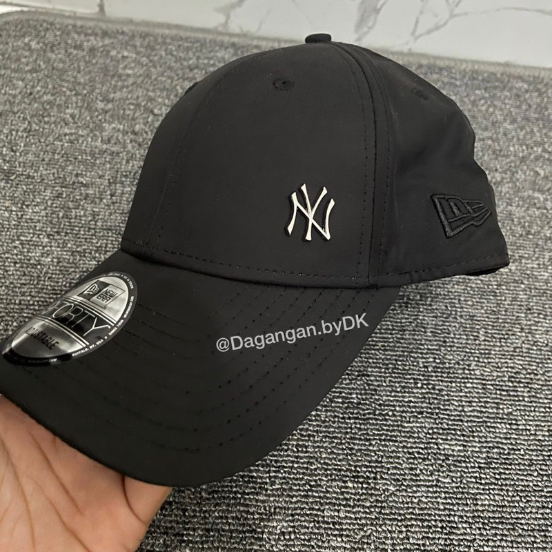 Topi New*Era Logo Metal Samping Original Barang Resmi 100% (Hitam)