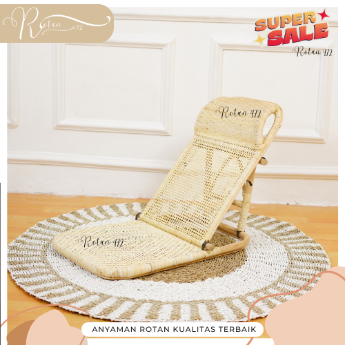 Kursi Tatami Lipat ROTAN Alami Khas Jepang