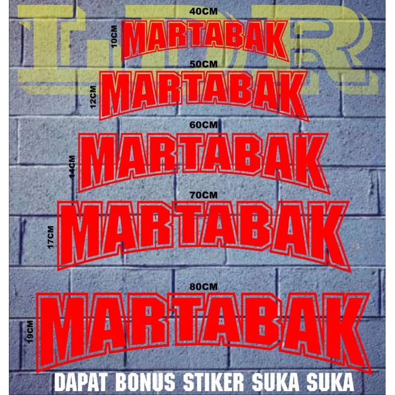 stiker cutting martabak