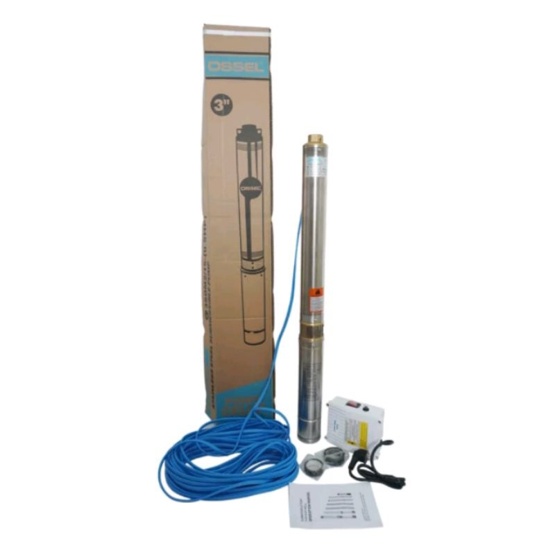 Pompa Air Submersible Sumur Dalam (Celup)/Mesin Pompa Air 3 inch 1/2 PK Pompa Celup 3 inch 0,5 HP