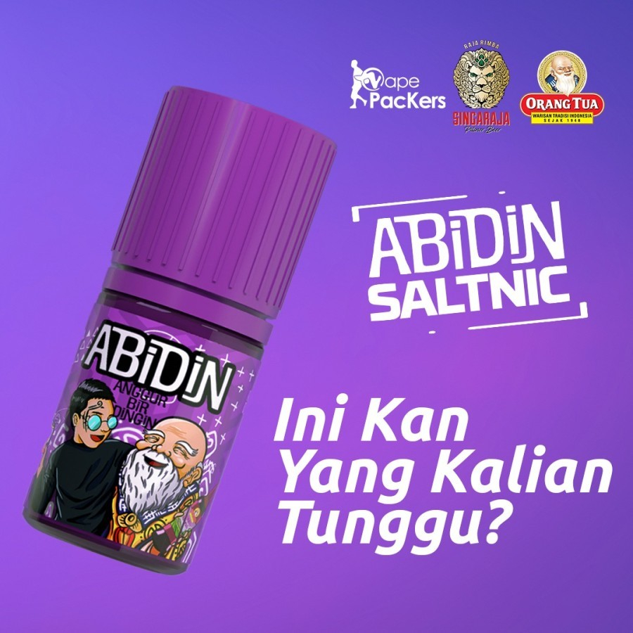 Abidin Anggur Bir Dingin Salt Nic 30ML by Orang Tua Group / Anggur OT x Prost Beer x Vape Packers