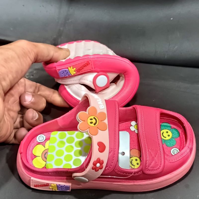 Sandal Anak Perempuan Tali Belakang Sandal Selop Anak Cewek Kekinian Terbaru Sendal Jelly Anak Cewek BALANCE Import