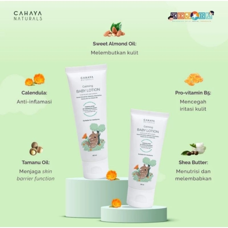 Cahaya Naturals Calming Baby Lotion (Sensitive Skin) - Lotion Bayi &amp; Anak