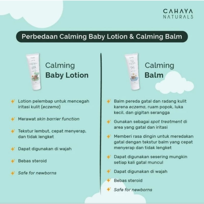 Cahaya Naturals Calming Baby Lotion (Sensitive Skin) - Lotion Bayi &amp; Anak