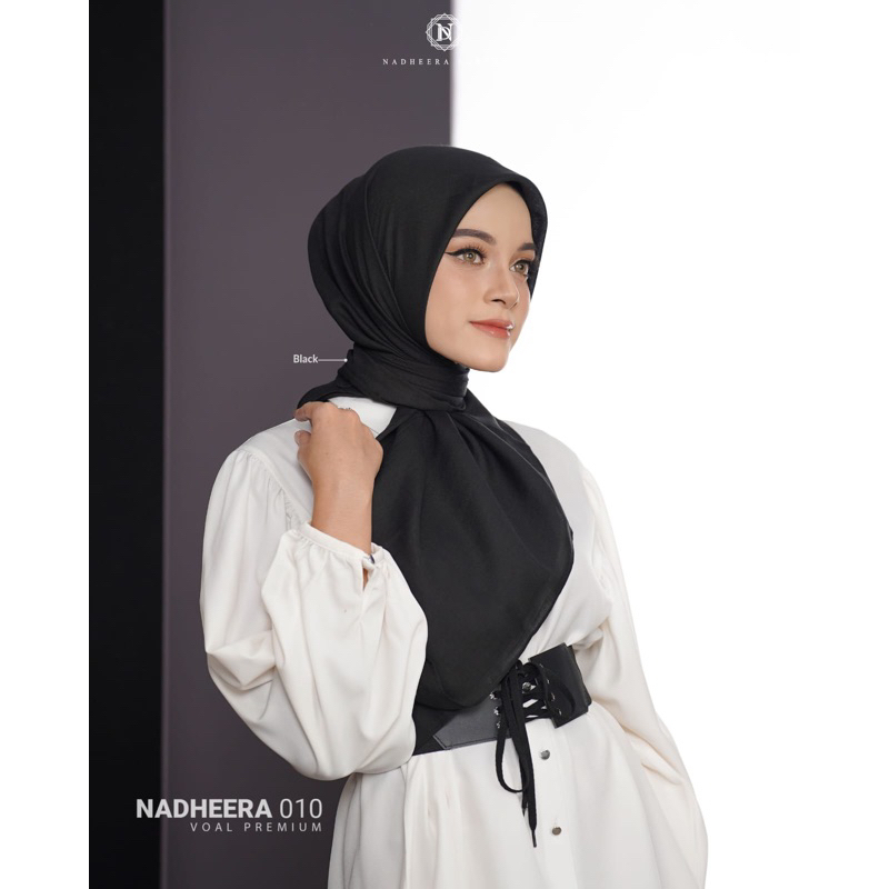 SCARF READY || Nandheera 010 BY NADHEERALUXURY | NADHEERA LUXURY // HIJAB SEGI EMPAT POLOS // N010 H