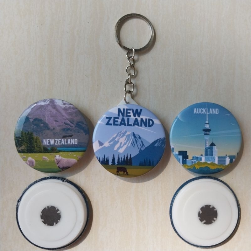 GANTUNGAN KUNCI & MAGNET KULKAS NEW ZEALAND (MIN 20 PCS, BOLEH CAMPUR DESAIN LAIN)