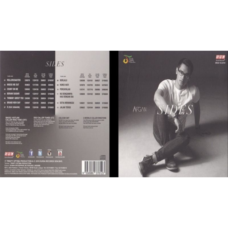 Afgan album cd sides 2016