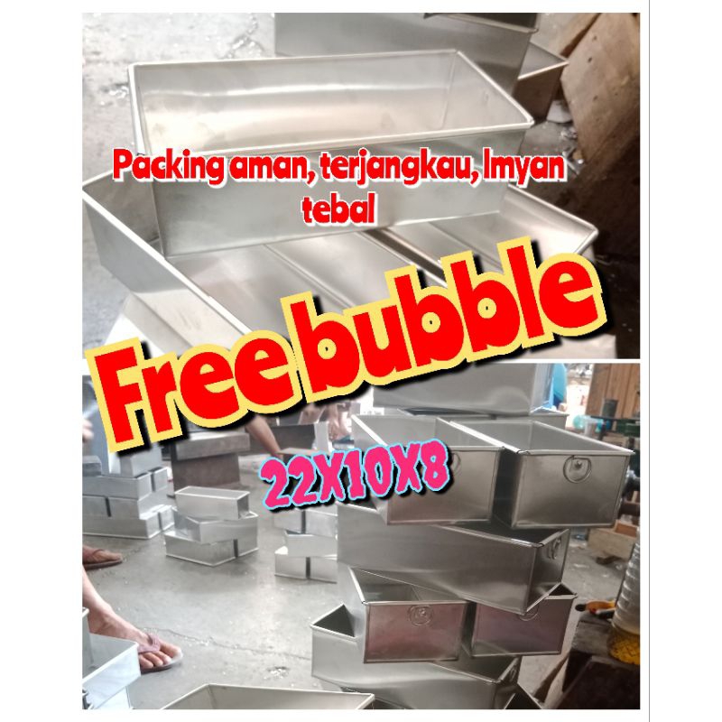 LOYANG TAWAR  22x10x8 barang lumayan tebel 0,4 /0,35 murah terjangkau kualitas terjamin loyang kue tawar