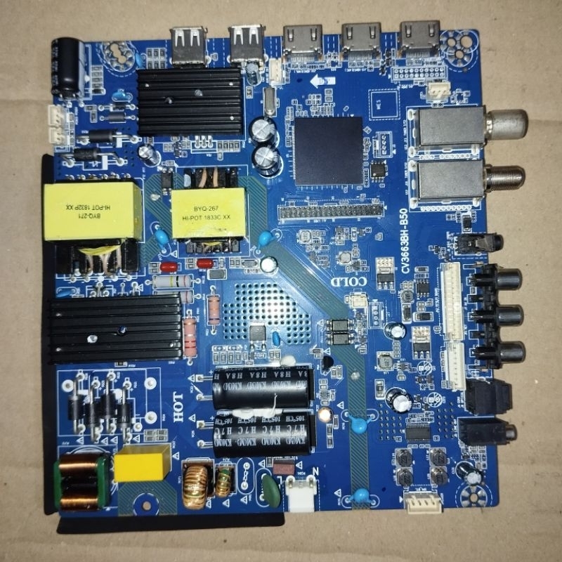 mb mainboard mesin tv led polytron PLD40TS156
