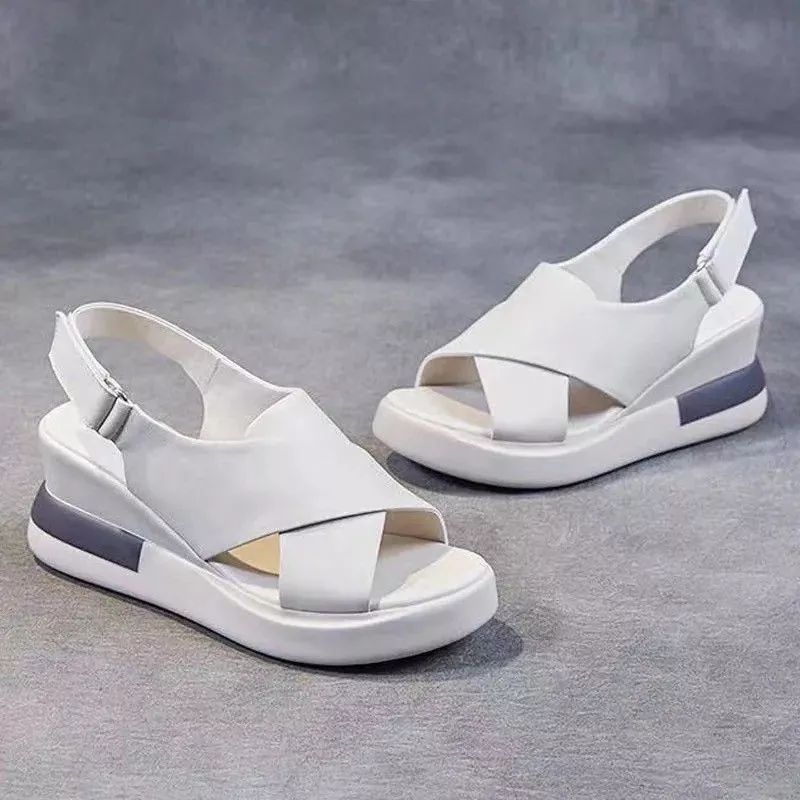 DS Sandal Wedges Wanita Korea Melani NR04