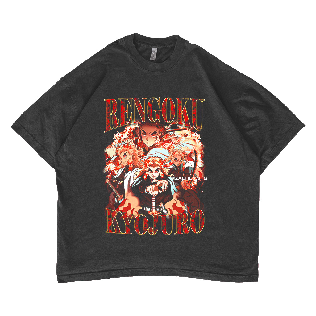 Demon Slayer Rengoku Oversized T-shirt Anime #02