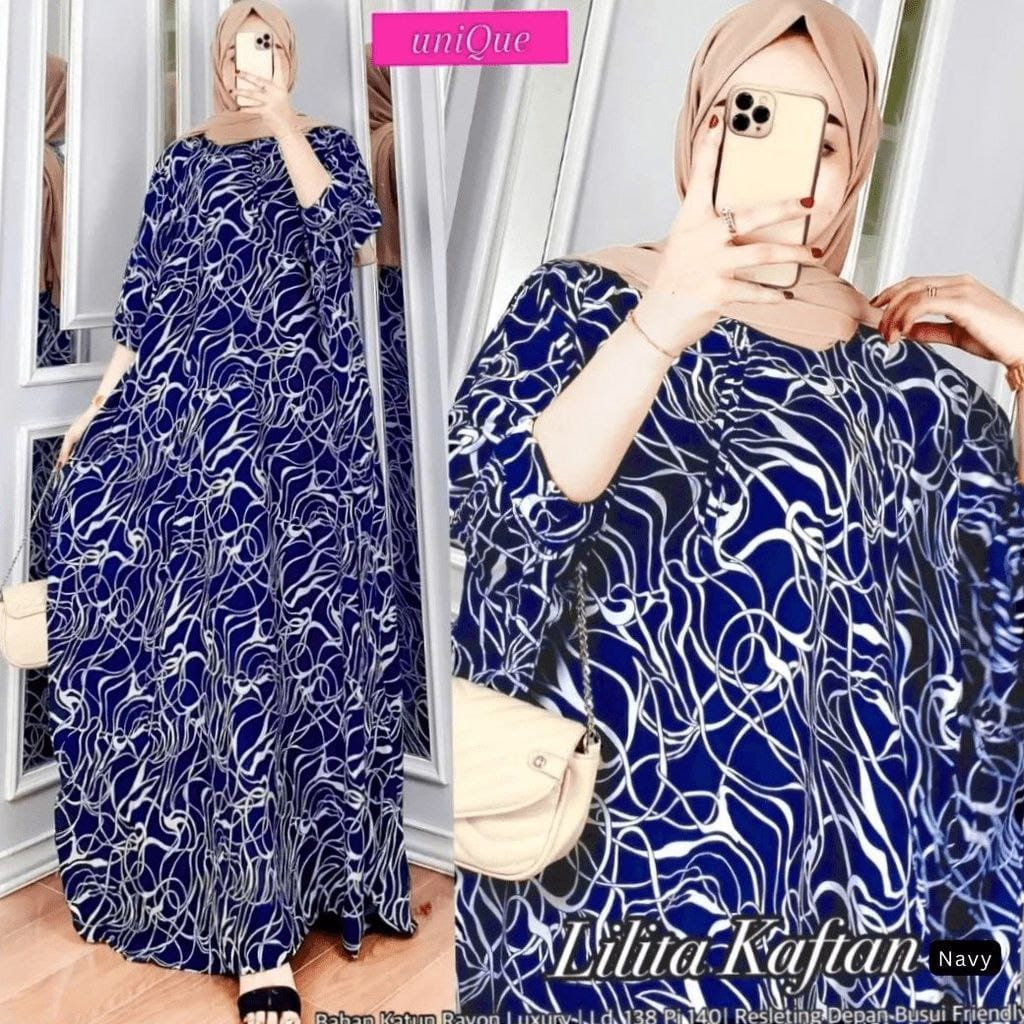 Kaftan Jumb0 - Kaftan Rayon -kaftan Viral -Wanita - Claudya Kaftan Kondangan Size Jumbo