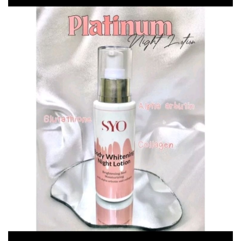 SUYO WHITENING NIGHT HANDBODY PLATINUM
