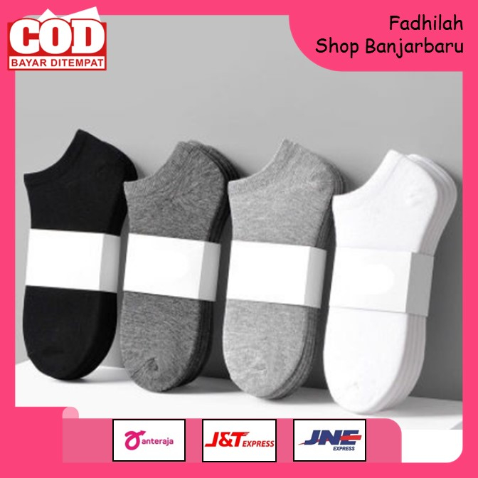 KAOS KAKI WANITA PRIA POLOS KAOS KAKI FASHION KAOS KAKI PENDEK ANKLE SOCKS | FADHILAH SHOP BJB