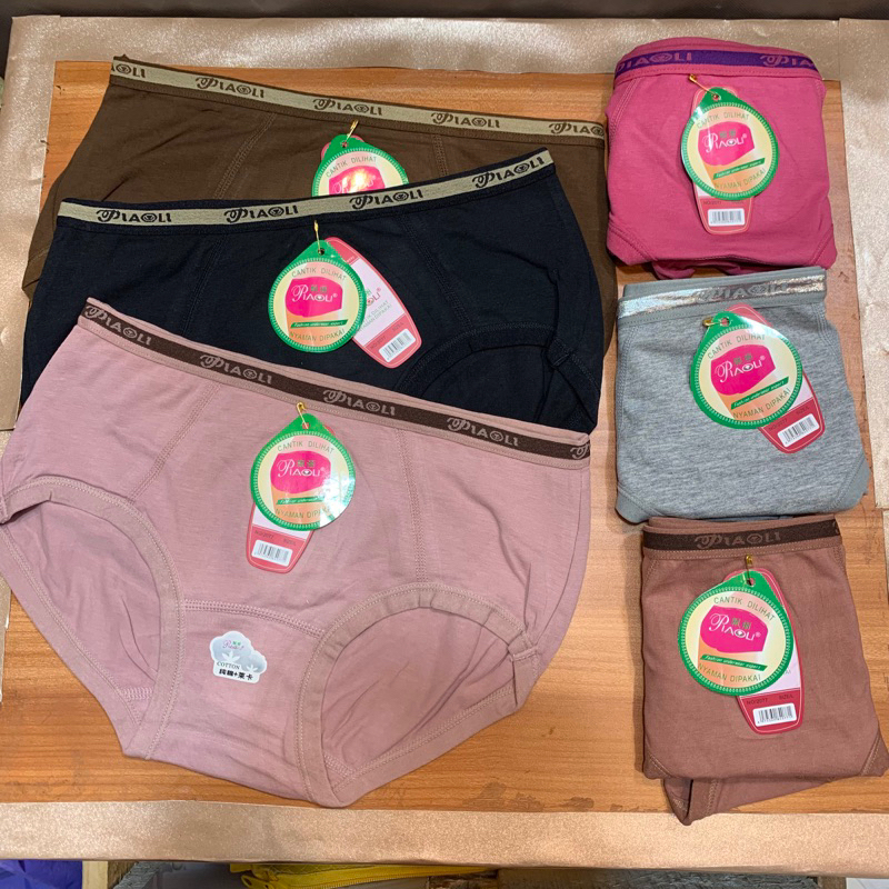 6 pcs grosir Celana dalam wanita piaoli art 2077 katun premium