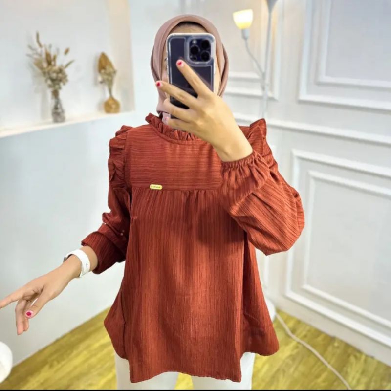 Chika Blouse Atasan Wanita Baby Crush Korean Style Daisy Blouse Lady Crush