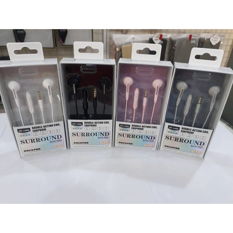 GJBY GJ-391 Earphone bass handfree stereo original
