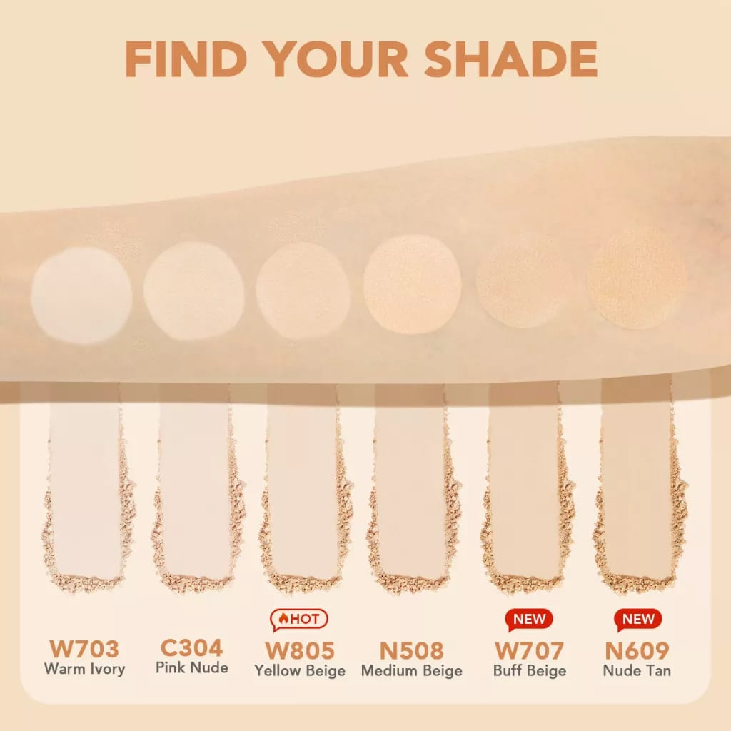 ✦SINAR✦ Y.O.U (YOU) - Noutriwear+ Silky Pressed Foundation - Two Way Cake
