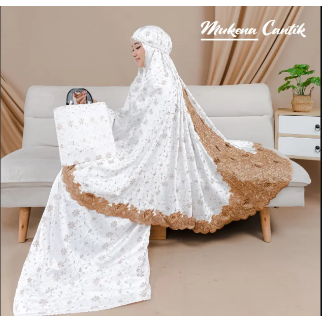 MUKENA SUTRA FULL BORDIR TIMBUL DEWASA