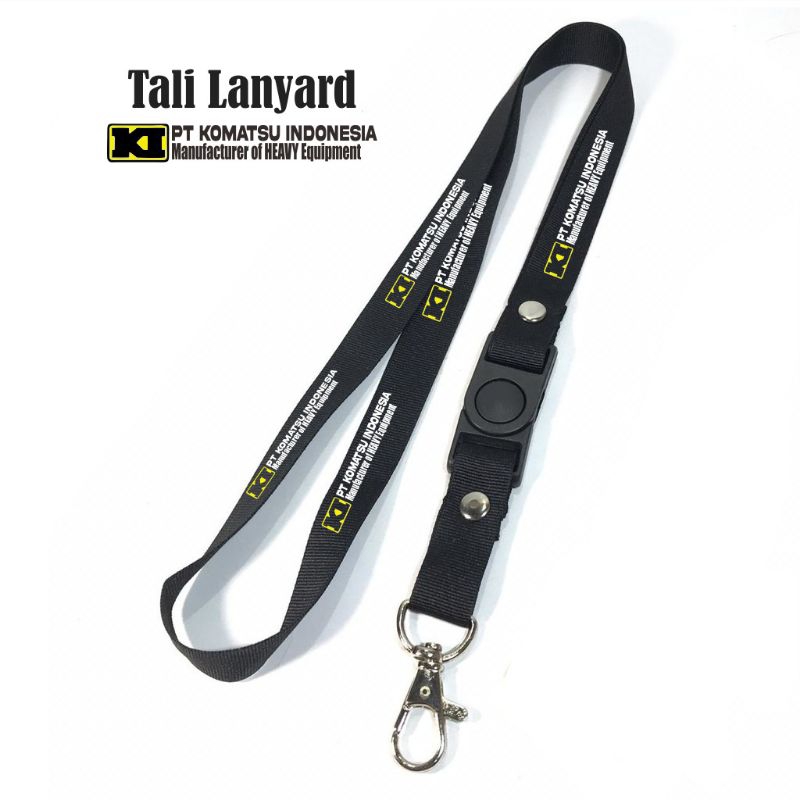 

lanyard KOMATSU tali lanyard DISTRO gantungan kunci name tag id card kartu nama / tali lanyard gantungan leher fullprint