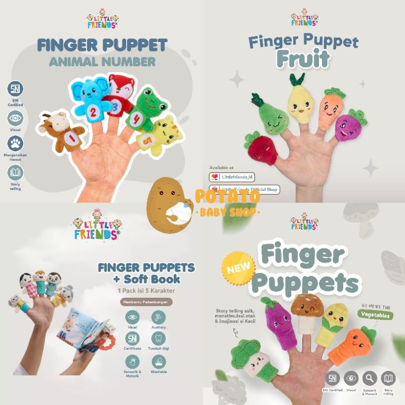 LF Boneka Finger Puppets - Mainan Bayi Puppet