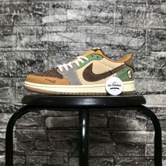 SEPATU AIR JORDAN 1 LOW VOODOO x ZION WILLIAMSON