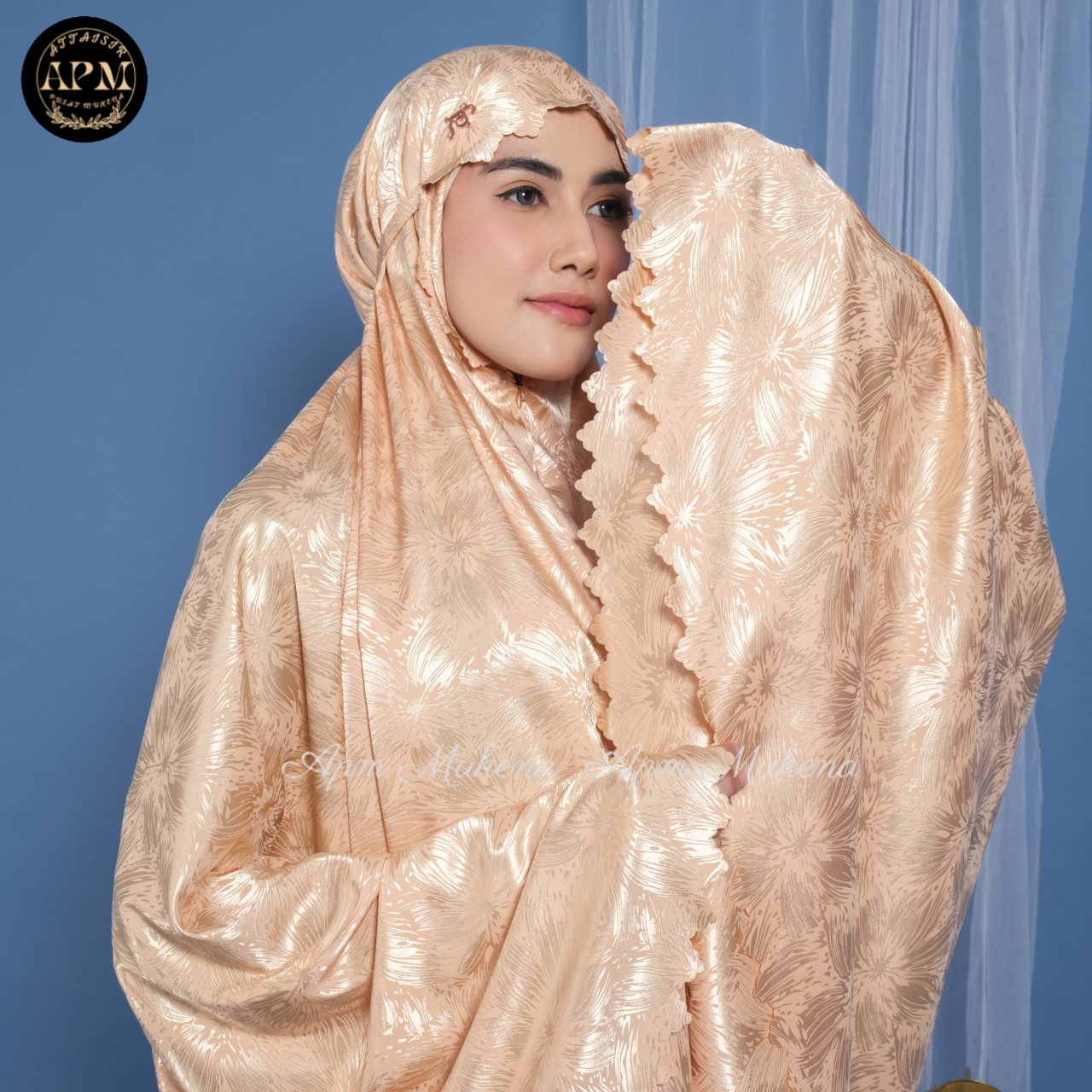APM Mukena - Mukena Armani Silk Premium Jaguar 2 In 1 Motif Random Putri Salju Laser Cut