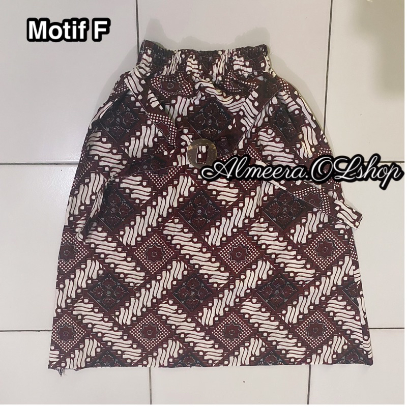 rok anak rok klok batik motif klasik rok pias lebar bawah