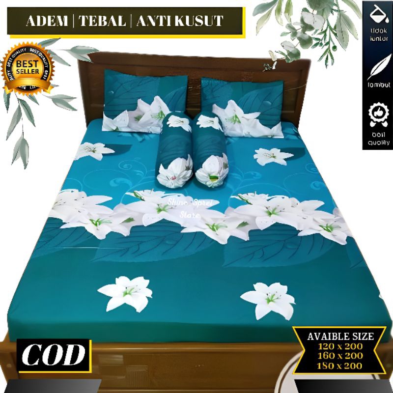 Sprei Flowers Ukuran 120|160|180