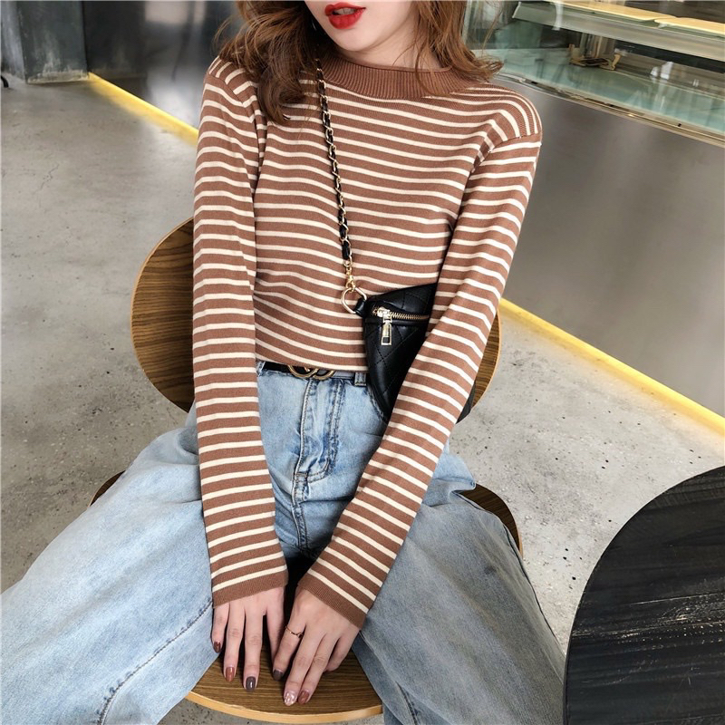 Inner Rajut Turtleneck Lengan Panjang Model Terbaru SALUR | Dalaman Hijab | Atasan Rajut Import Wanita