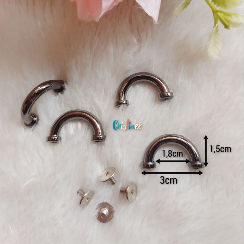 Gawang tas Baut ukuran 1,8cm ( 2 pcs)