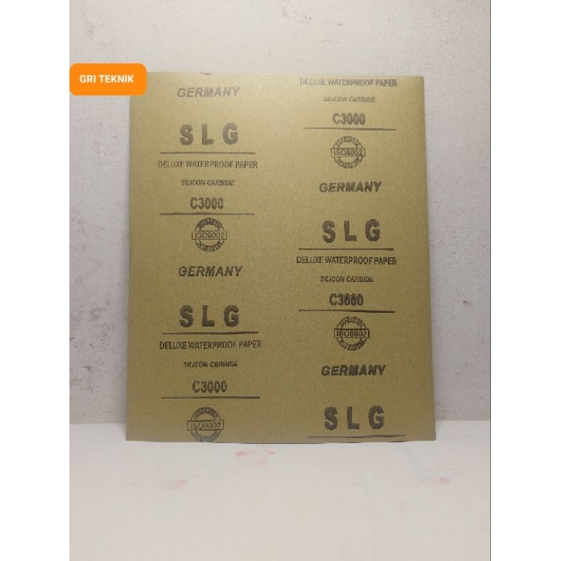 AMPLAS WATER PROOF SOLIGEN SLG / ABRASIVE PAPER SILICON CARBIDE / KERTAS PASIR / AMPLAS DUCO