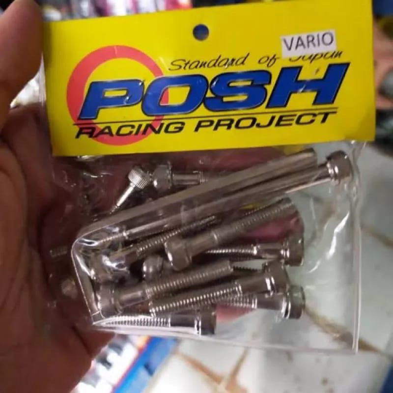 Baut Cvt Vario Baut L Blok Cvt Set Honda Vario 110 Chrome + Kunci L