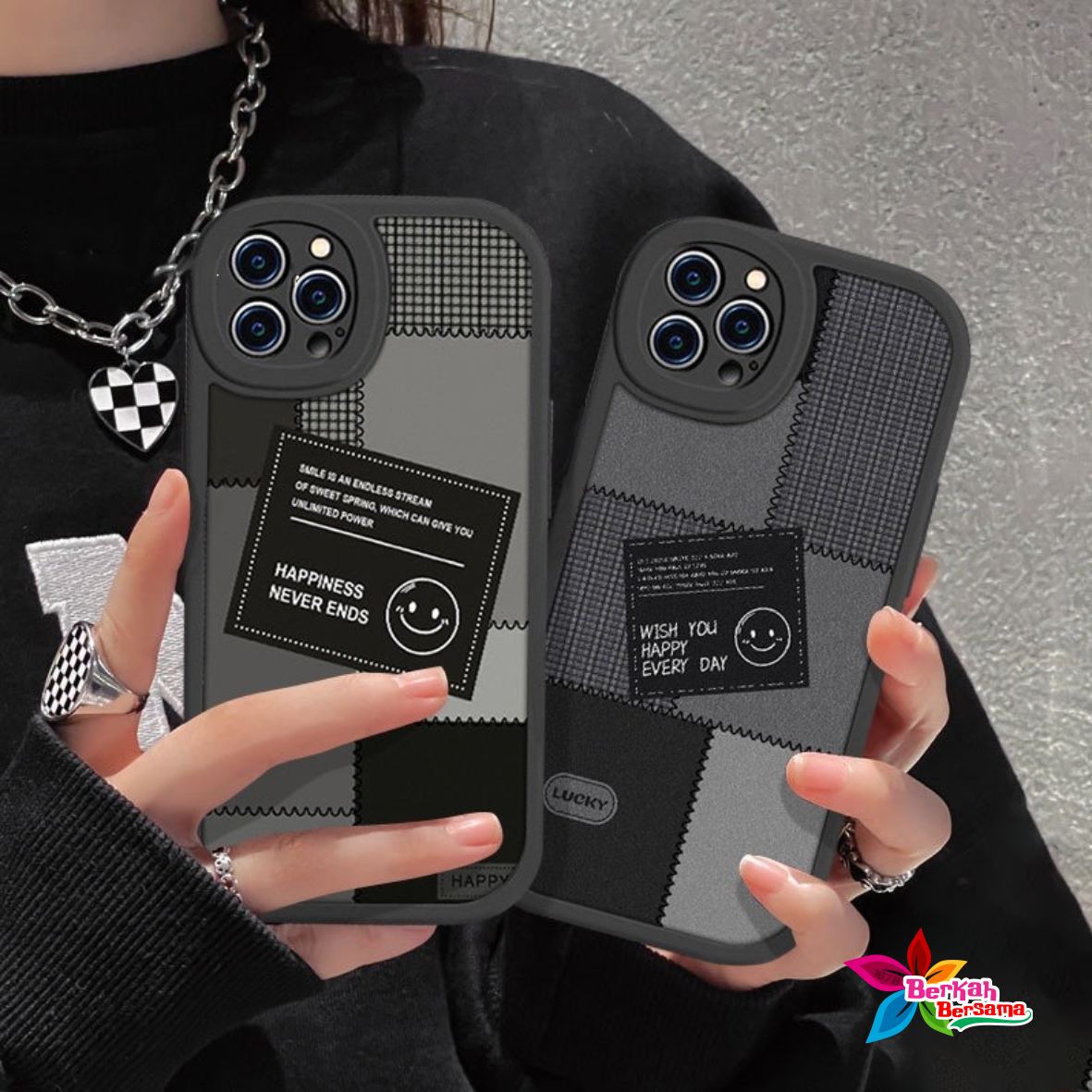 SS818 SOFTCASE SILIKON CASING CUTE SMILE FOR IPHONE 6 6+ 7 8 SE 2020 7+ 8+ X XS XR 11 12 13 14 PLUS 13 14 PROMAX BB8322