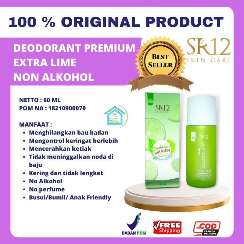 Deodorant spray premium obat ketiak bau badan ampuh herbal untuk anak ibu hamil menyusui rekomen